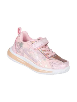 Giardino D'Oro Sneakers da bambina con luci e cinturino a strappo - rosa