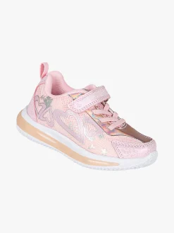 Giardino D'Oro Sneakers da bambina con luci e cinturino a strappo - rosa