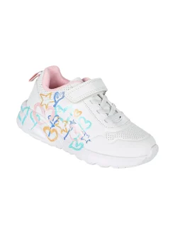 Giardino D'Oro Sneakers da bambina con cinturino a strappo - bianco
