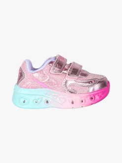 Giardino D'Oro Sneakers da bambina con luci e strappi - rosa