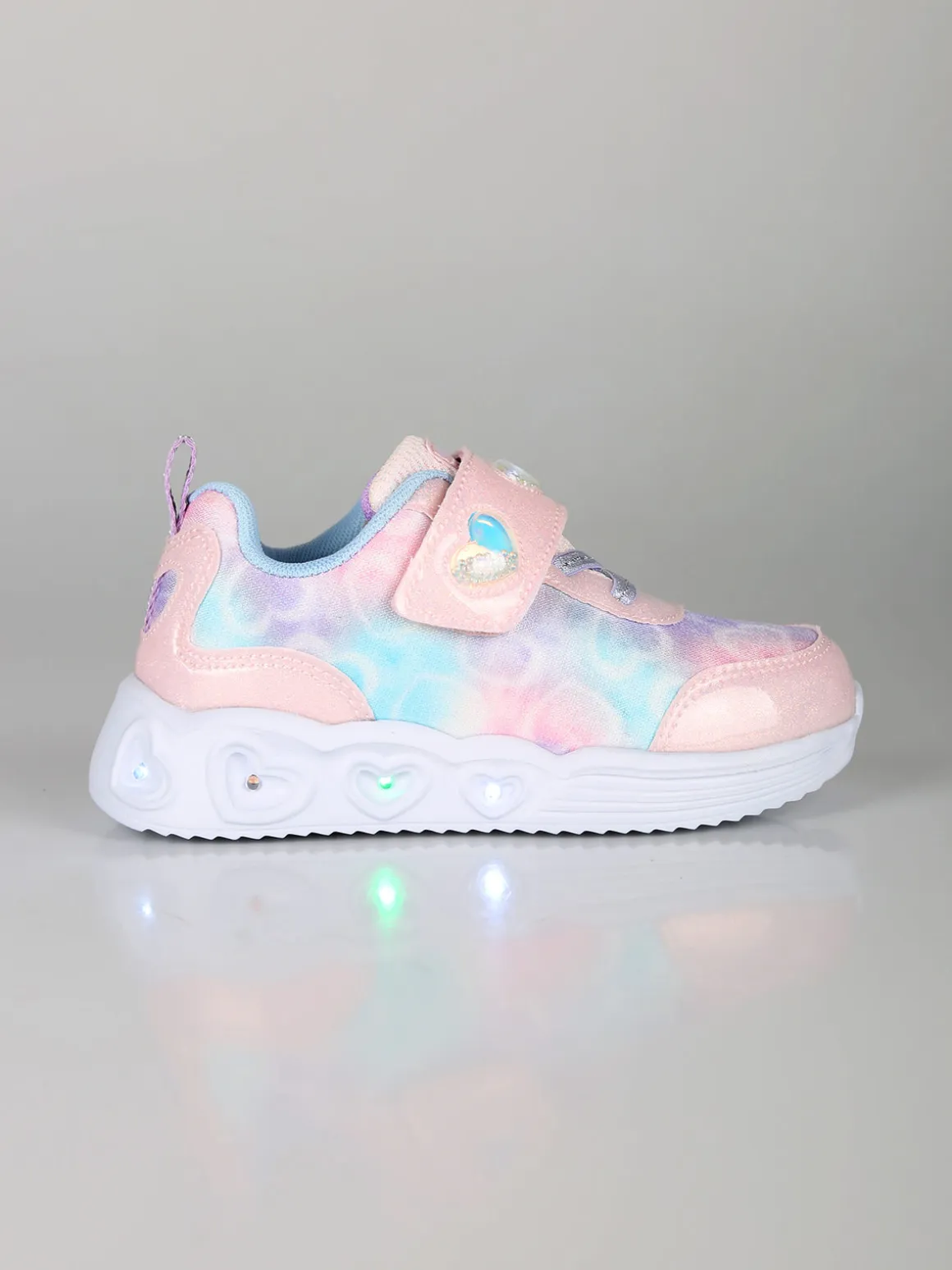 Giardino D'Oro Sneakers da bambina con strappo e luci - rosa