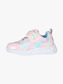 Giardino D'Oro Sneakers da bambina con strappo e luci - rosa
