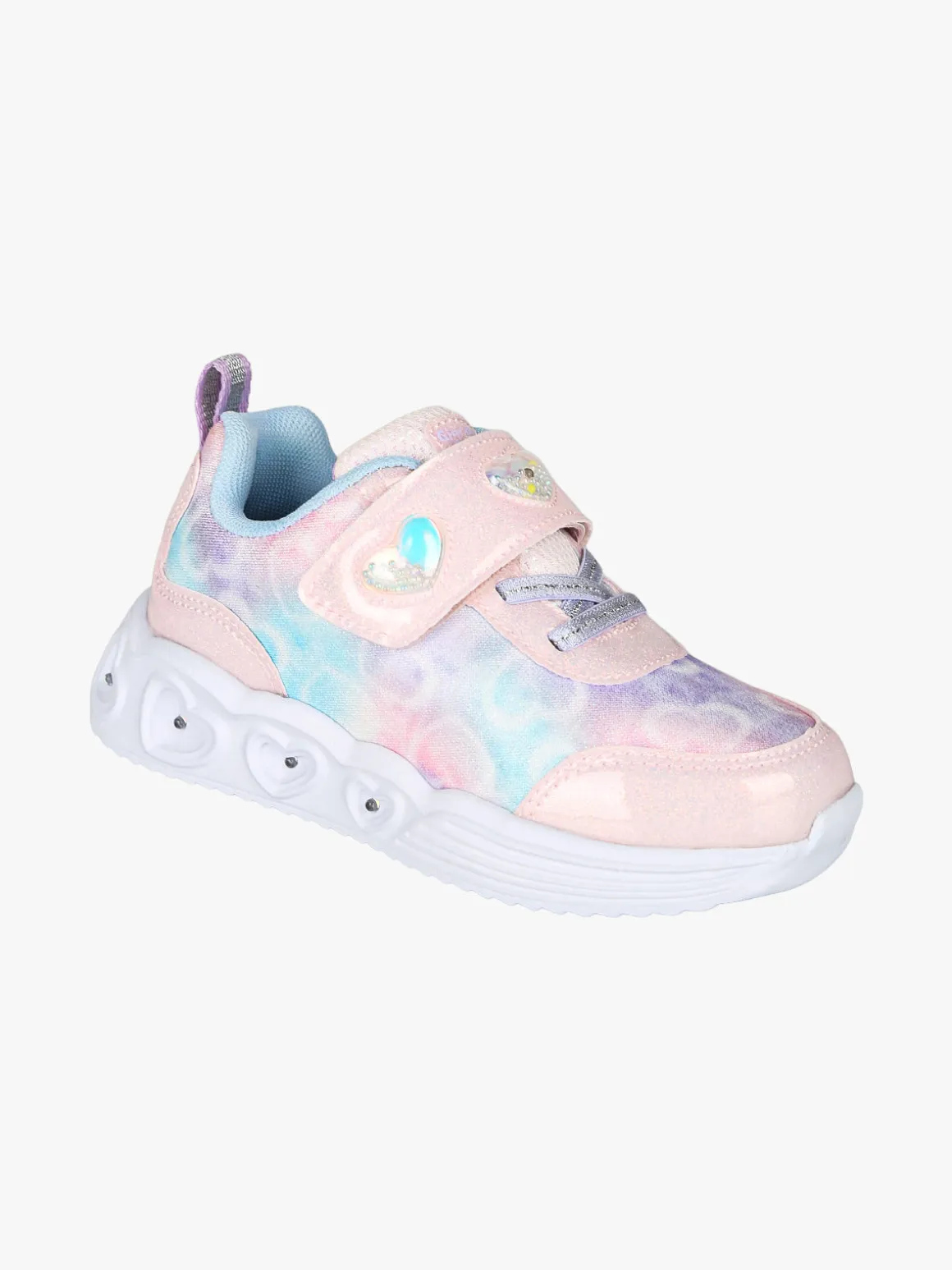 Giardino D'Oro Sneakers da bambina con strappo e luci - rosa