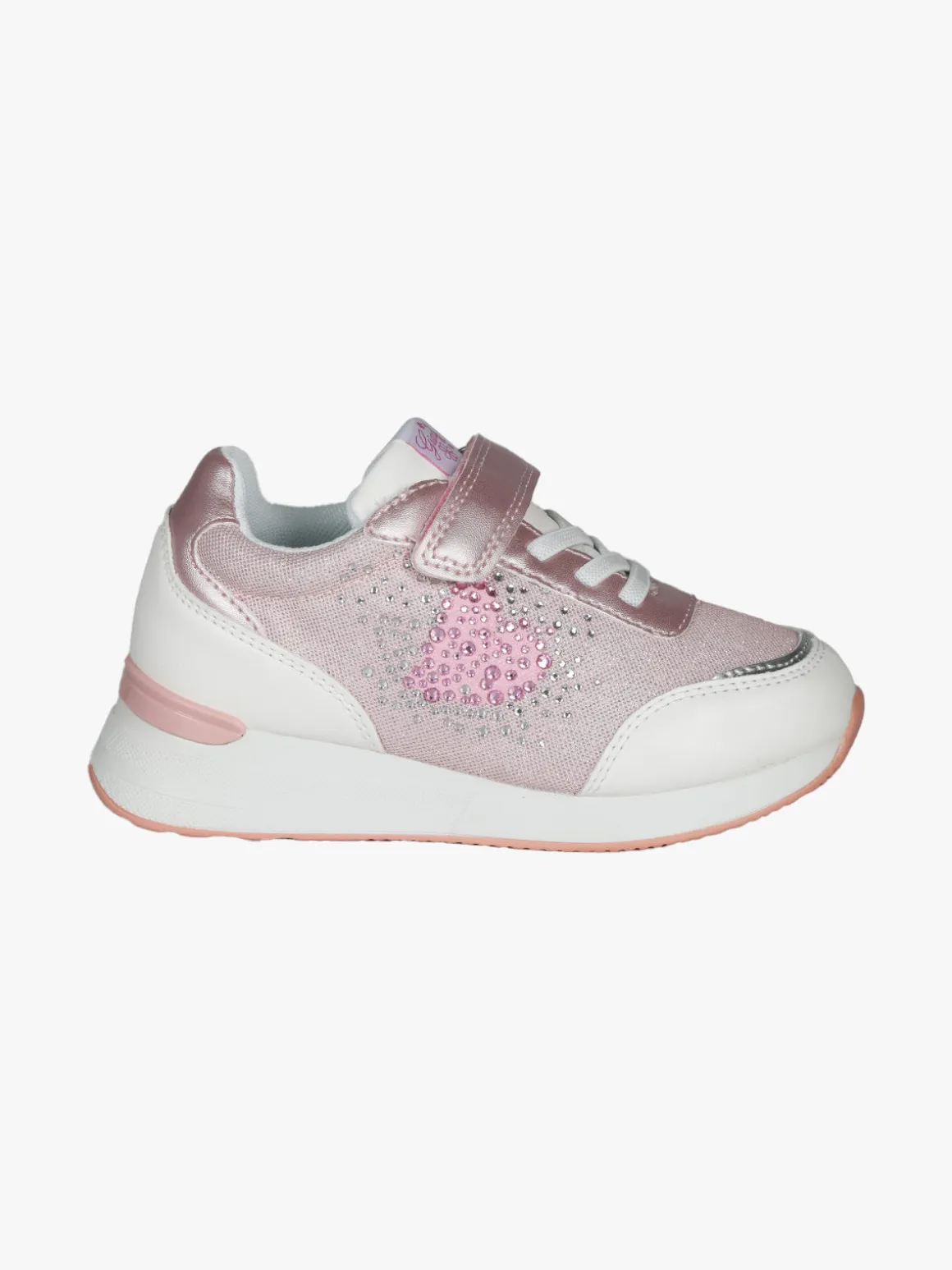 Giardino D'Oro Sneakers da bambina con zeppa e strass