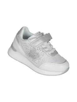 Giardino D'Oro Sneakers da bambina con zeppa e strass