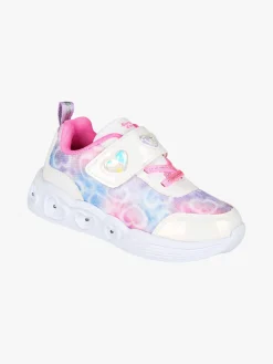 Giardino D'Oro Sneakers da bambina con strappo e luci - bianco