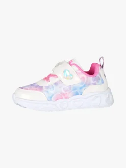 Giardino D'Oro Sneakers da bambina con strappo e luci - bianco