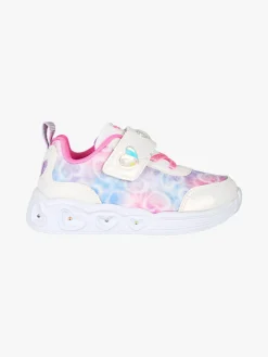Giardino D'Oro Sneakers da bambina con strappo e luci - bianco