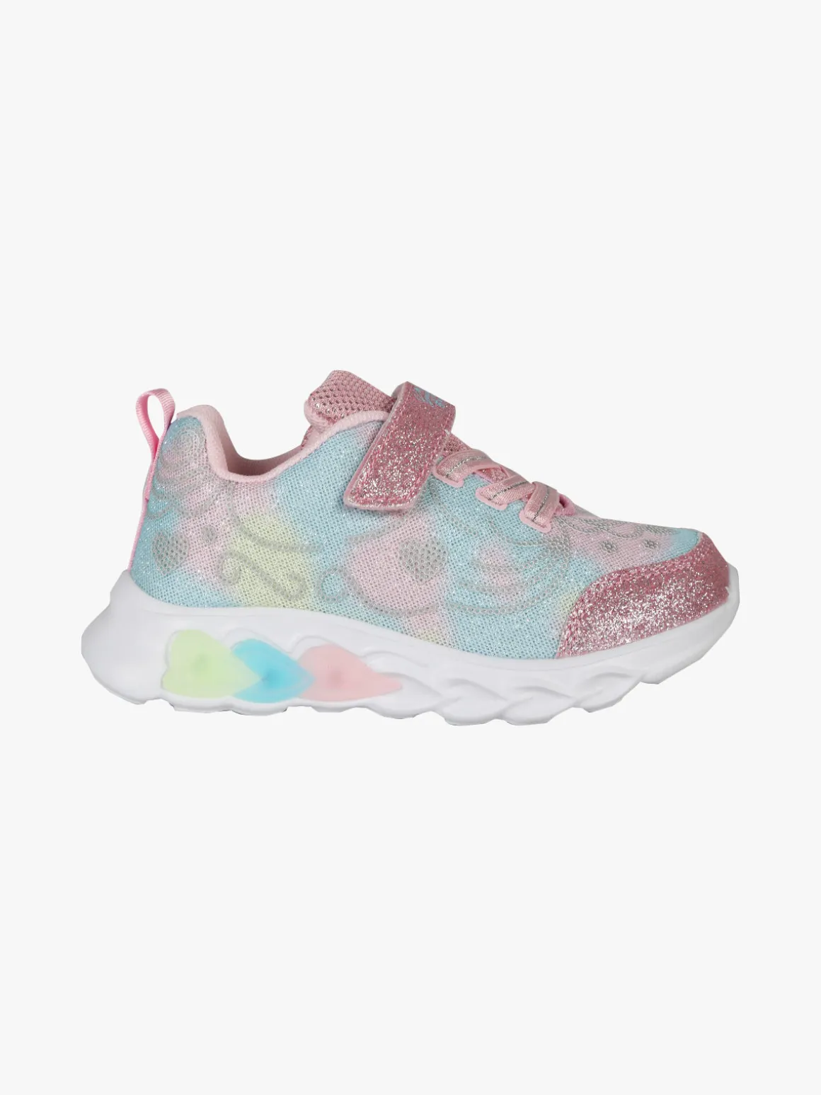Giardino D'Oro Sneakers da bambina glitter con luci