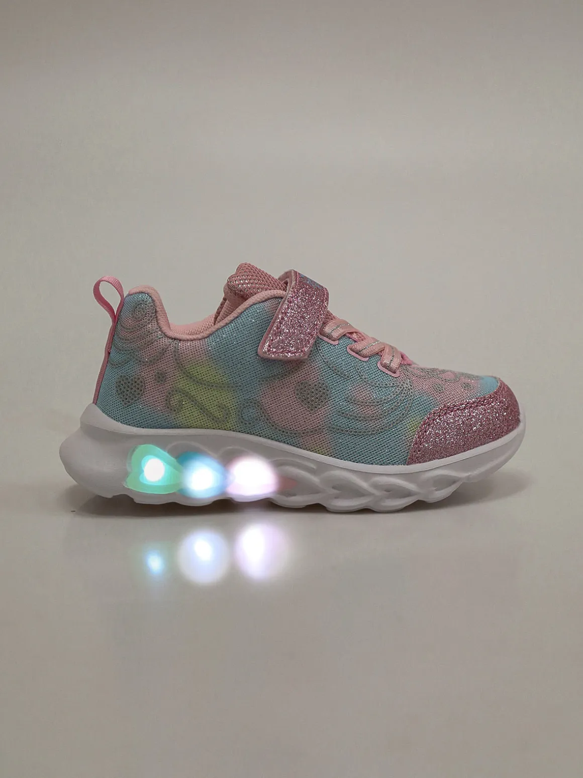 Giardino D'Oro Sneakers da bambina glitter con luci
