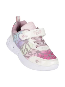 Giardino D'Oro Sneakers da bambina a fiori con luci