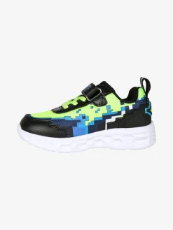Giardino D'Oro Sneakers da bambino con cinturino a strappo e luci - nero