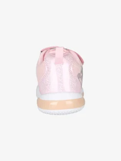 Giardino D'Oro Sneakers da ragazza con luci e cinturino a strappo - rosa