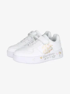 Giardino D'Oro Sneakers da ragazza con cinturino a strappo - bianco