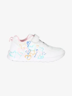 Giardino D'Oro Sneakers da ragazza con cinturino a strappo - bianco