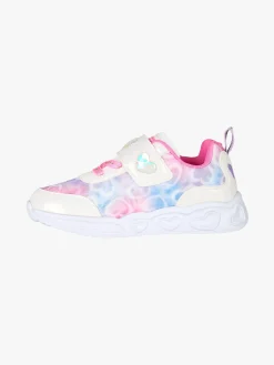Giardino D'Oro Sneakers da ragazza con strappo e luci - bianco