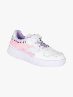 Giardino D'Oro Sneakers da ragazza con luci e cinturino a strappo - rosa