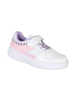 Giardino D'Oro Sneakers da ragazza con luci e cinturino a strappo - rosa
