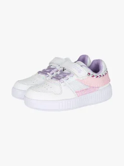 Giardino D'Oro Sneakers da ragazza con luci e cinturino a strappo - rosa