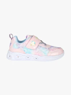 Giardino D'Oro Sneakers da ragazza con strappo e luci - rosa