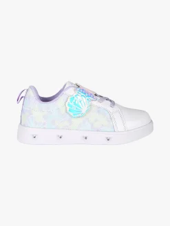 Giardino D'Oro Sneakers da ragazza basse con strappo e luci - bianco