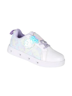 Giardino D'Oro Sneakers da ragazza basse con strappo e luci - bianco