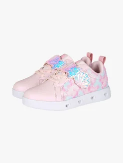 Giardino D'Oro Sneakers da ragazza basse con strappo e luci - rosa