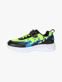 Giardino D'Oro Sneakers da ragazzo con luci e cinturino a strappo - nero