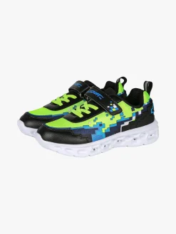 Giardino D'Oro Sneakers da ragazzo con luci e cinturino a strappo - nero