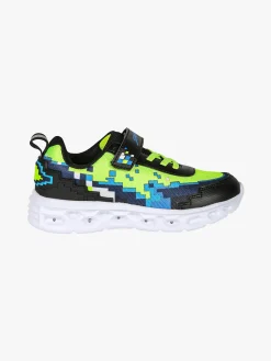 Giardino D'Oro Sneakers da ragazzo con luci e cinturino a strappo - nero