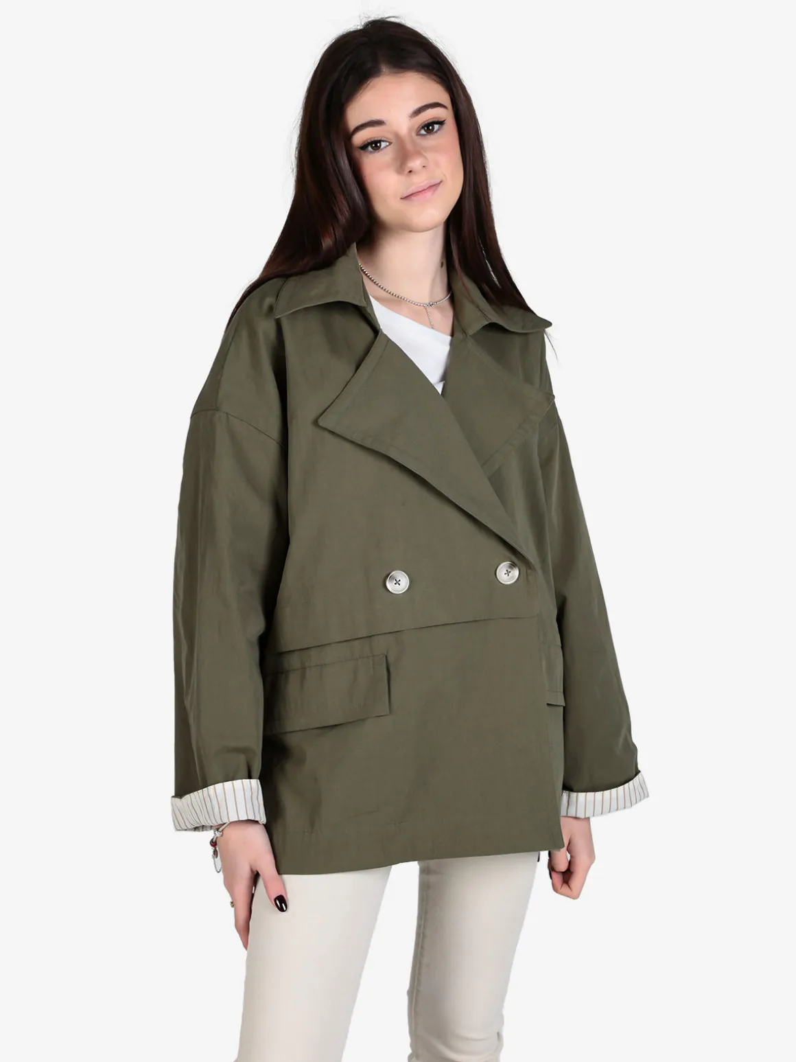 Gioya Giacca leggera da donna oversize