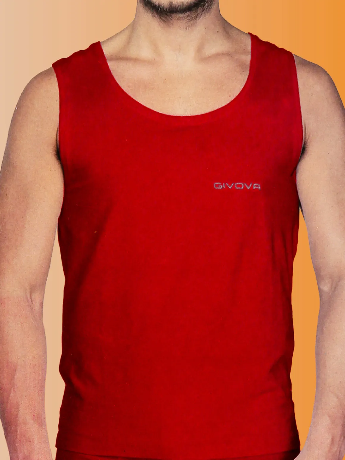Givova Canotta uomo in cotone - rosso