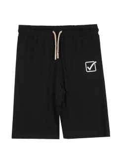 Givova Completo corto da bambino in cotone con t-shirt orsacchiotto e bermuda - sabbia