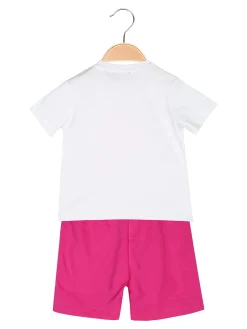 Givova Completo corto da neonata con t-shirt e shorts - bianco