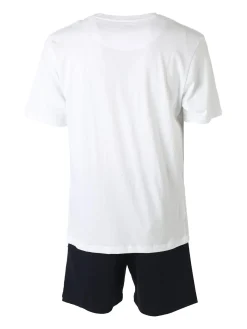 Givova Completo corto da uomo in cotone con logo - bianco