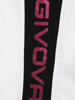 Givova Completo corto sportivo 2 pezzi da bambina con glitter