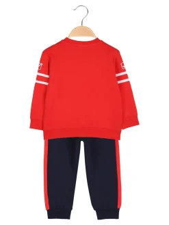 Givova Completo 2 pezzi da neonato con felpa e pantaloni tuta - rosso