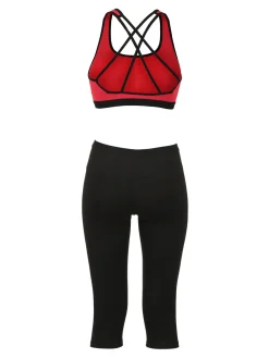 Givova Completo sportivo donna top + leggings a 3/4