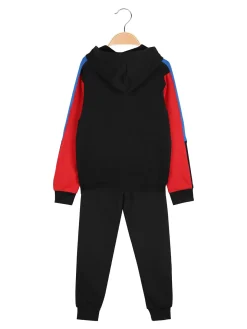 Givova Completo tuta da bambino con cappuccio e zip - rosso