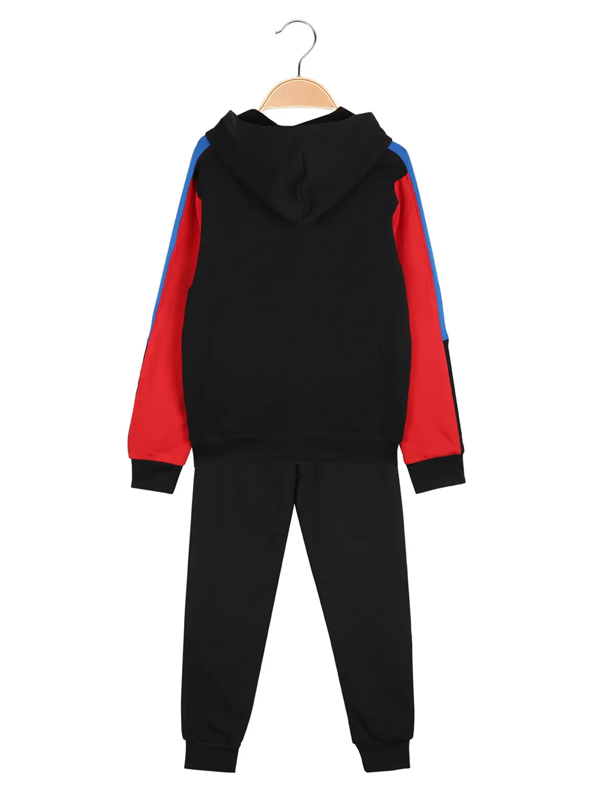 Givova Completo tuta da bambino con cappuccio e zip - rosso