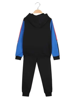 Givova Completo tuta da bambino con cappuccio e zip - blu