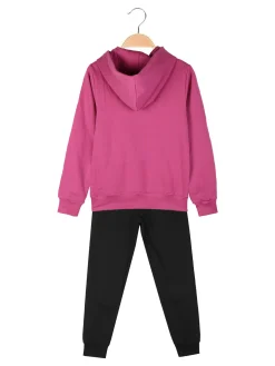 Givova Completo tuta da ragazza 2 pezzi con cappuccio - rosa