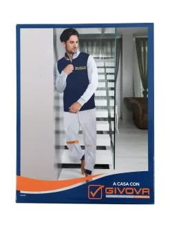 Givova Completo tuta da uomo full zip in cotone - grigio