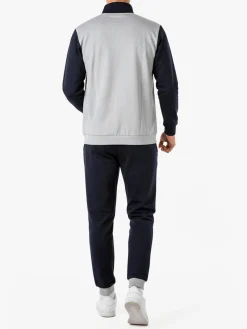 Givova Completo tuta da uomo full zip in cotone - grigio