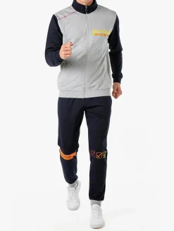 Givova Completo tuta da uomo full zip in cotone - grigio