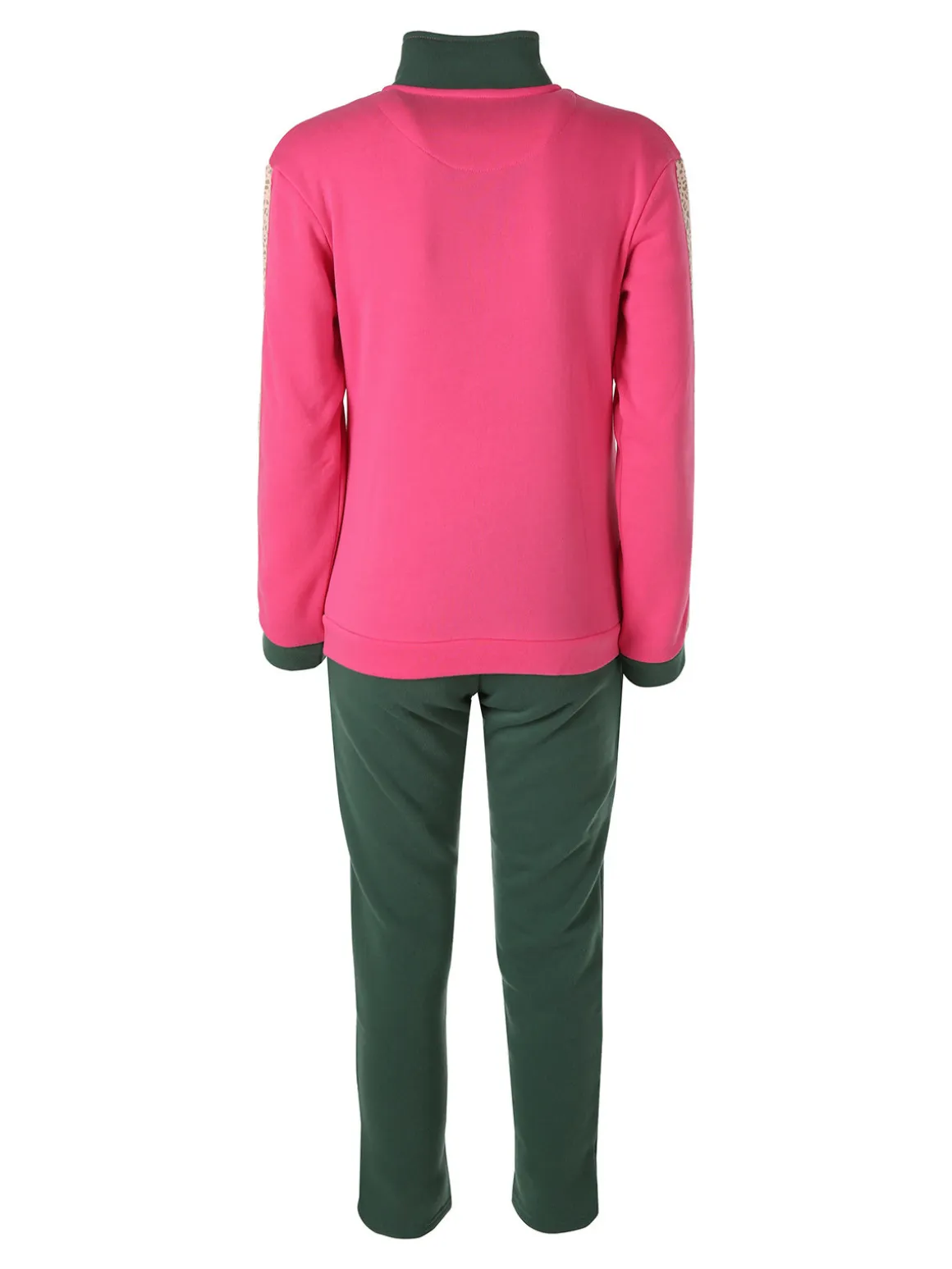 Givova Completo tuta donna felpata 2 pezzi full zip - fucsia