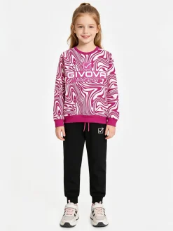 Givova Completo tuta girocollo da bambina - fucsia
