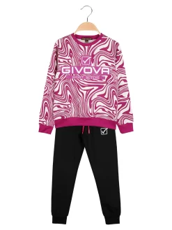 Givova Completo tuta girocollo da bambina - fucsia