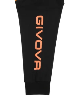 Givova Completo tuta 2 pezzi da neonato con cappuccio e zip - nero
