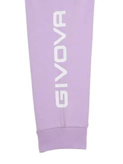 Givova Completo tuta 2 pezzi da neonata con cappuccio e zip - lilla